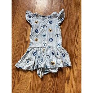 Posh Peanut Evil Eye Twirl Skirt One Piece Outfit Size 12-18 Months Halloween